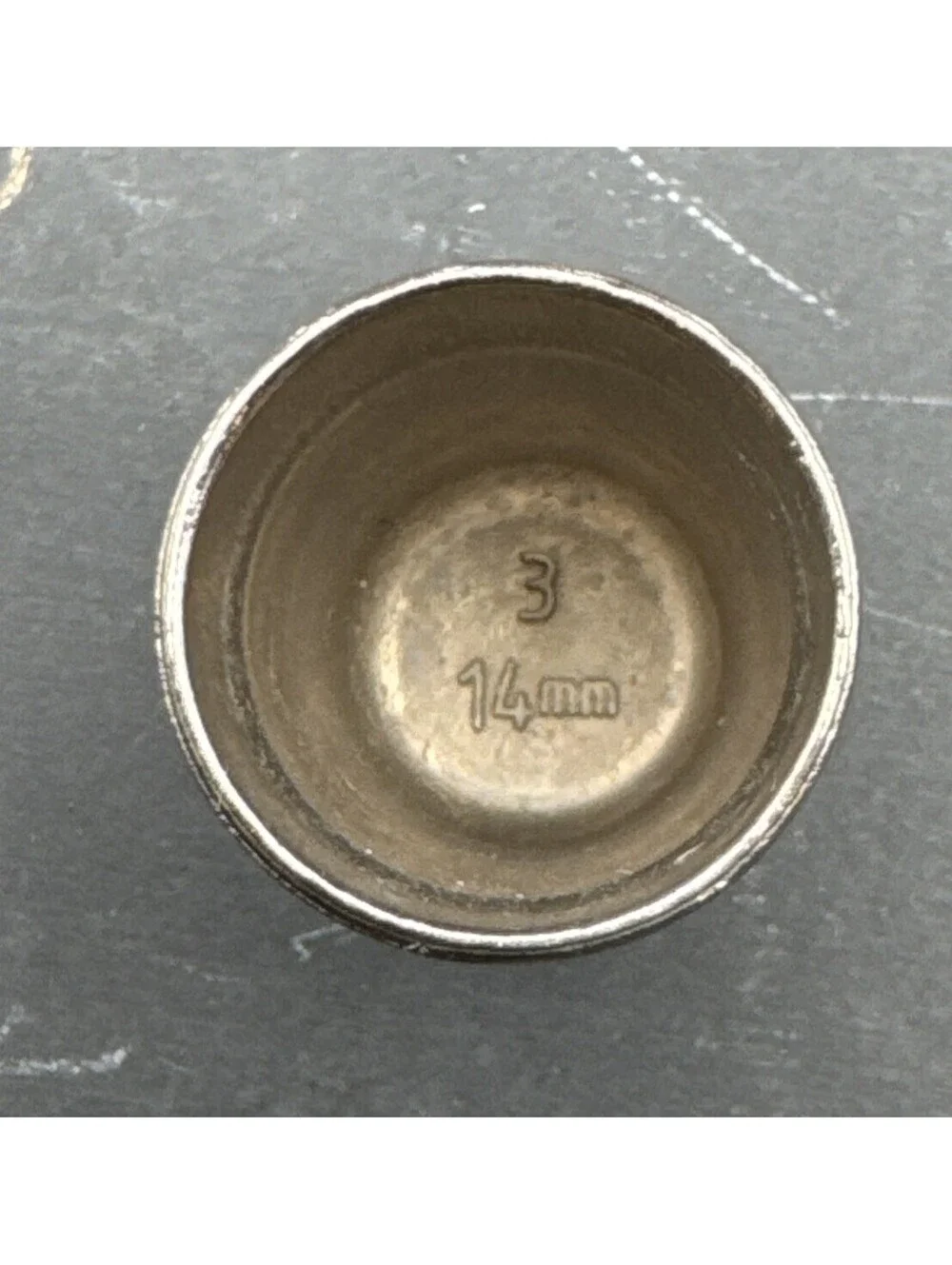 2- Silvertone Thimbles | Size 3 And 8 | Collectible